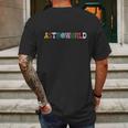 Astroworld Travis Scott Mens Back Print T-shirt Gifts for Men