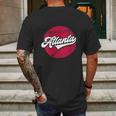 Atlanta Baseball Vintage Atl Pride Retro Gift Mens Back Print T-shirt Gifts for Men