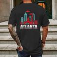 Atlanta Funny Atlanta Georgia Skyline Souvenir Mens Back Print T-shirt Gifts for Men