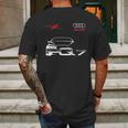 Audi Q7 Shirt Mens Back Print T-shirt Gifts for Men