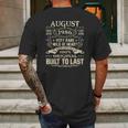 August 1986 35 Years Old 35Th Birthday Gifts Mens Back Print T-shirt Gifts for Men