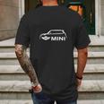 Auto Mini Cooper Mens Back Print T-shirt Gifts for Men