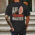 Axe Throwing Master Hatchet Thrower Target Mens Back Print T-shirt Gifts for Men