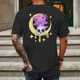 Axolotl Kawaii Pastel Goth Cute Creepy Aesthetic Nu Goth Mens Back Print T-shirt Gifts for Men