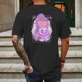 Axolotl Witch Halloween Witchcraft Cute Axolotl Pastel Goth Mens Back Print T-shirt Gifts for Men