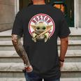 Baby Yoda Boston Red Sox Mens Back Print T-shirt Gifts for Men