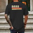 Barb Name Personalized Retro Vintage 80S 90S Birthday Mens Back Print T-shirt Gifts for Men