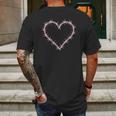 Barbed Wire Heart Grunge Punk Pastel Goth Aesthetic Egirl Mens Back Print T-shirt Gifts for Men