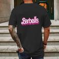 Barbell Barbie Mens Back Print T-shirt Gifts for Men