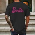 Barbie Logo Mens Back Print T-shirt Gifts for Men