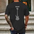 Bass Player Legend Bassist Guitar Electric 1959 American Jazz Precision Mens Back Print T-shirt Gifts for Men