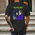 Batman Joker Mad Bro Mens Back Print T-shirt Gifts for Men