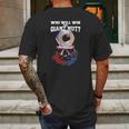 Battlebots Who Will Win The Giant Nut Mens Back Print T-shirt Gifts for Men