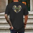 Baylor Bears Patterned Heart Apparel Mens Back Print T-shirt Gifts for Men