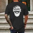 Bearded Mime Mens Back Print T-shirt Gifts for Men