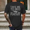 Take Me To Bed Top Gun Mens Back Print T-shirt Gifts for Men