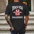 Bench Row Records Powerlifting Mens Back Print T-shirt Gifts for Men