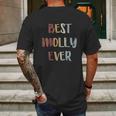 Best Molly Ever Retro Vintage First Name Gift Mens Back Print T-shirt Gifts for Men