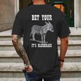 Bet Your Its Bluegrass Music Mens Back Print T-shirt Gifts for Men