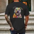 Beware Of Pit Bulls They Will Steal Your Heart Mens Back Print T-shirt Gifts for Men