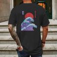 Big Wave Aesthetic 80S Mens Back Print T-shirt Gifts for Men