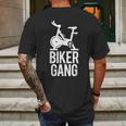 Biker Gang Funny Spin Saying Gym Workout Spinning Class Gift Mens Back Print T-shirt Gifts for Men