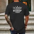 Im Bishop Doing Bishop Things Mens Back Print T-shirt Gifts for Men