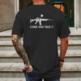 Black Ar 15 Come And Take It Mens Back Print T-shirt Gifts for Men