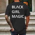 Black Girl Magic Logo Mens Back Print T-shirt Gifts for Men