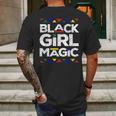 Black Girl Magic Black History Month Panthers Gift Design Mens Back Print T-shirt Gifts for Men