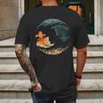 Black Goldfish Mens Back Print T-shirt Gifts for Men