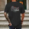 Blessed To Be Called Nina Mens Back Print T-shirt Gifts for Men