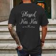 Blessed Nai Nai Cute Gift Mens Back Print T-shirt Gifts for Men