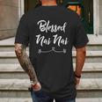 Blessed Nai Nai Gift Great Gift Mens Back Print T-shirt Gifts for Men