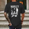 Bob Marley Black And White Photo Mens Back Print T-shirt Gifts for Men