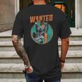 Boba Fett Wanted Distressed Mandalorian Mens Back Print T-shirt Gifts for Men