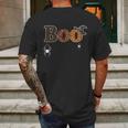 Boo Spiders Witches Logo Mens Back Print T-shirt Gifts for Men