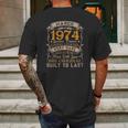 Born In March 1974 Vintage 47Th Birthday Gifts 47 Years Old Mens Back Print T-shirt Gifts for Men