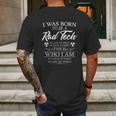 Born To Be Rad Tech Radiology Tech X-Ray Technologist Gift Mens Back Print T-shirt Gifts for Men