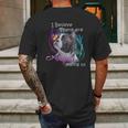 Boston Terrier I Believe There Are Angels Among Us Shirt Mens Back Print T-shirt Gifts for Men