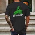 Brap Braap 2Stroke Send It Motocross Dirt Bike Green Et3 Mens Back Print T-shirt Gifts for Men