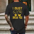 I Must Break You Drago Boxing Movie 80S Mens Back Print T-shirt Gifts for Men