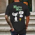 Breaking Beagle Mens Back Print T-shirt Gifts for Men