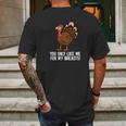 You Only Like Me For My Breasts Thanksgiving Turkey Mens Back Print T-shirt Gifts for Men