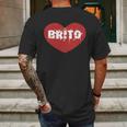 Brito - I Love Brito Mens Back Print T-shirt Gifts for Men