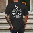 Bronx Girl - Keep Calm And Let The Handle It Mens Back Print T-shirt Gifts for Men