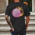 Bubble Gum T-Rex Mens Back Print T-shirt Gifts for Men