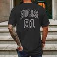 Bulls 91 Mens Back Print T-shirt Gifts for Men