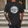 Busch Latte Mountain Mens Back Print T-shirt Gifts for Men