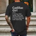 Cadillac Girl Mi Michigan Funny City Home Roots Gift Mens Back Print T-shirt Gifts for Men